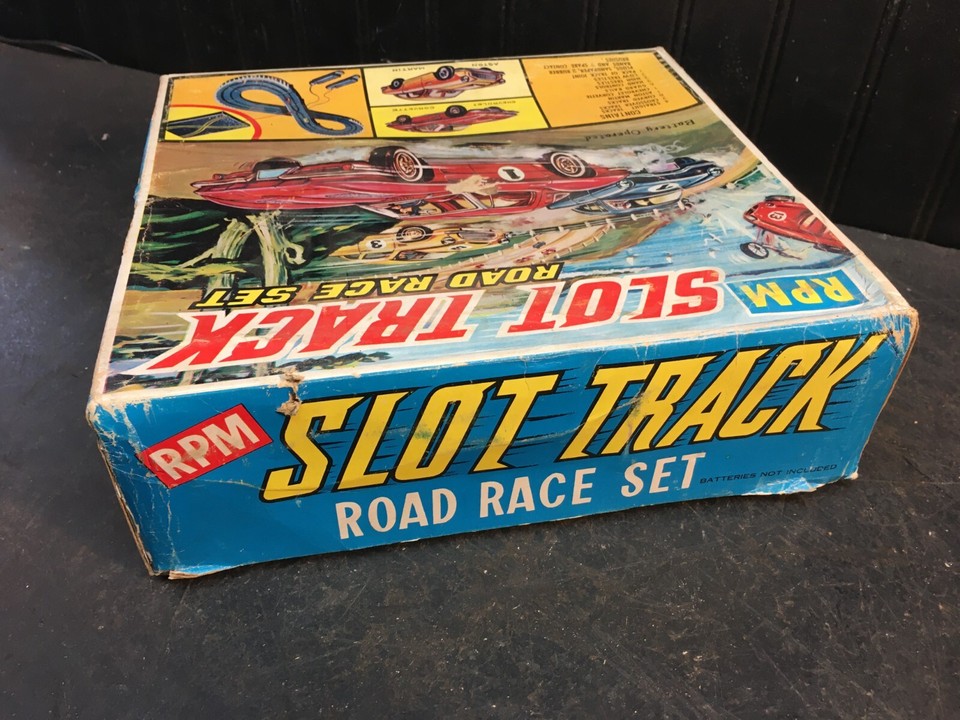 Vintage 1960s RPM SLOT TRACK ROAD RACE SET BOX ONLY NO TRACK OR CARS | eBay