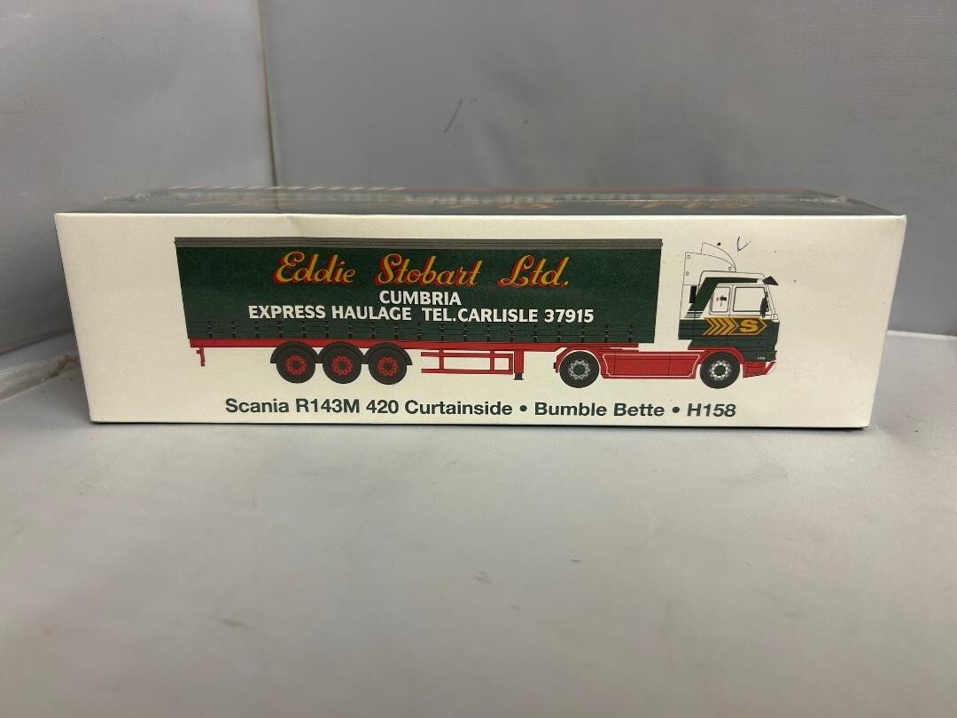 ATLAS 4649137 EDDIE STOBART 1:76 SCANIA R143M 420 CURTAINSIDE BUMBLE BETTE RARE