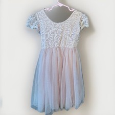 Flower Girl Dress , Pink, Lace Size 6