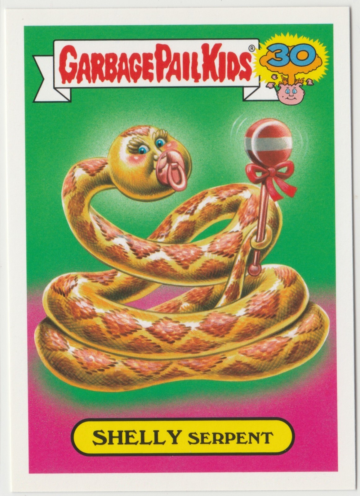 Shelly Serpent 7b Garbage Pail Kids 30th Anniversary GPK 2015