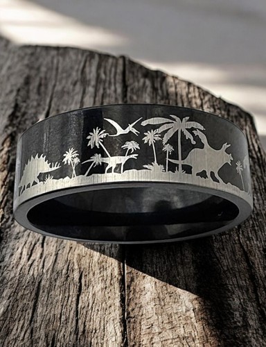 New Stainless Steel Dinosaur Band – Size T½ (AUS/UK). D31 - Picture 2 of 8