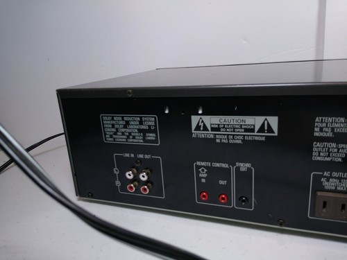 Technics RS-TR157 Stereo Dual Double Cassette Tape Deck Recorder  - Picture 7 of 9