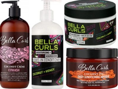 Bella Locken Kokosnuss & Honig Co Waschen/Maske/Creme/Conditioner/Sets/UK-Verkäufer