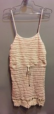 $72 NWT Lovemarks Brand Tan Lace Maxi Dress With Tie Waist