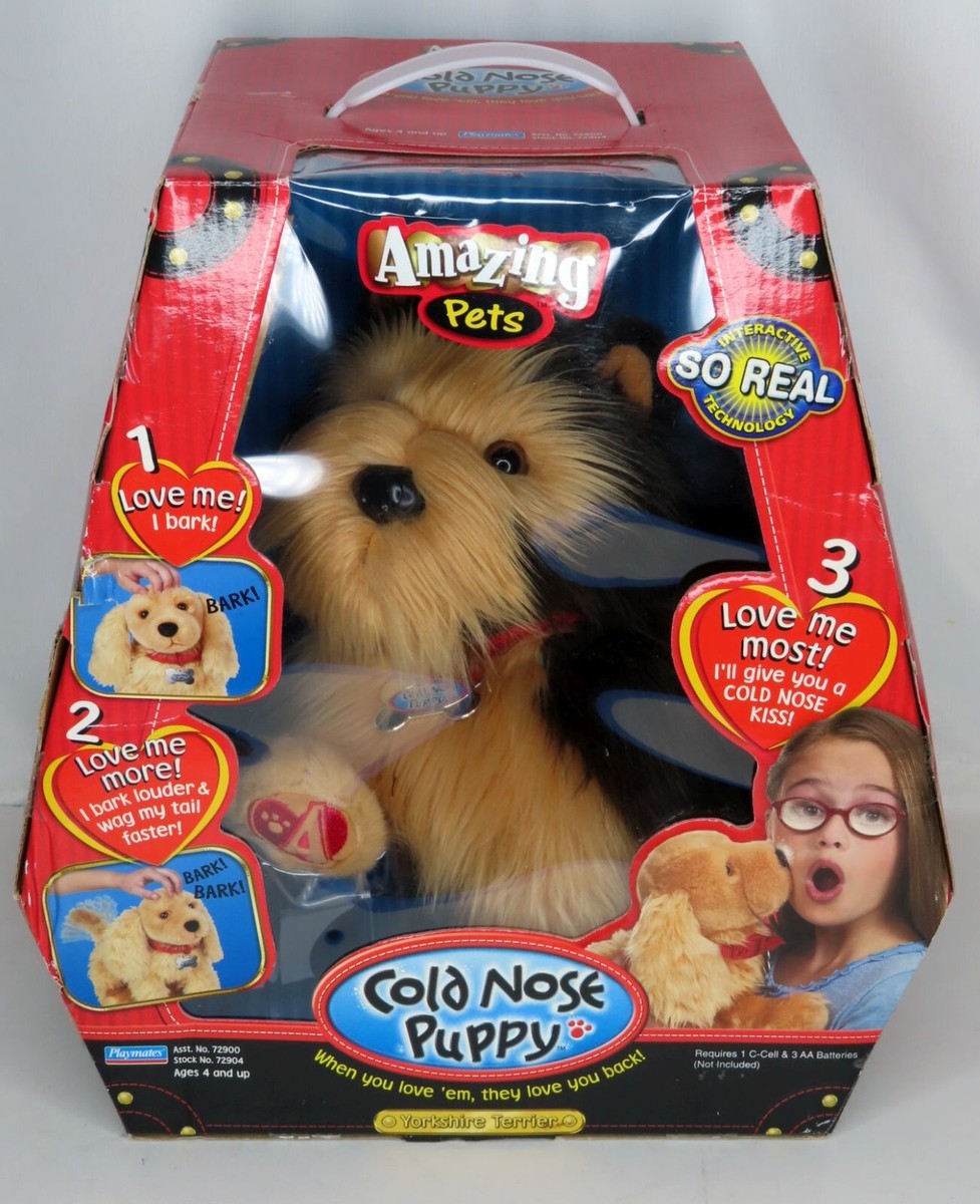Playmates Amazing Pets Cold Nose Puppy Yorkshire Terrier NEW in
