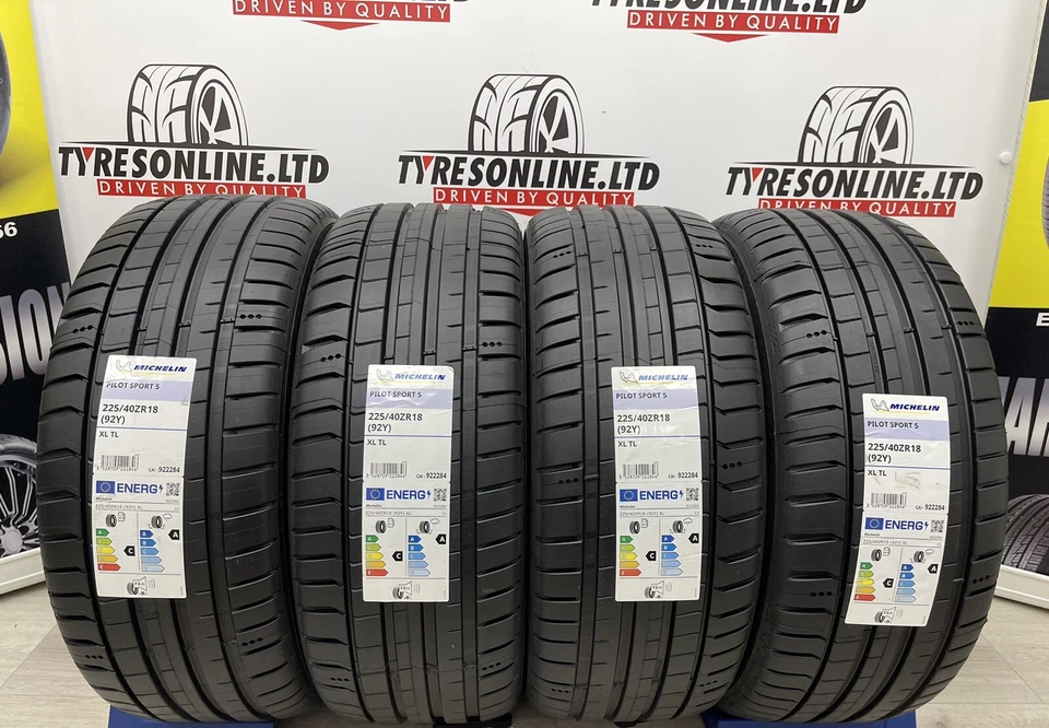 4 X 225 40 18 MICHELIN PILOT SPORT 5 92Y XL 225/40ZR18 BRAND NEW TYRES 2254018