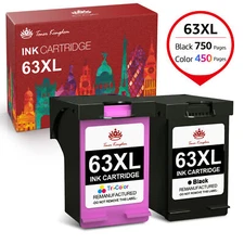 63 XL Ink Cartridges for HP 63 Envy 4512 4516 4520 4522 OfficeJet 3830 4650 5255