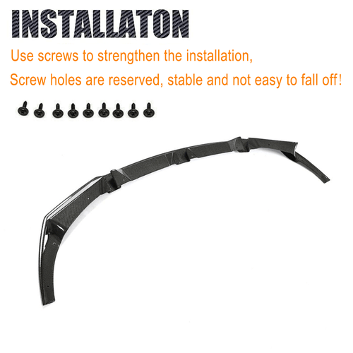 Carbon Frontlippe Front Spoiler Lippe Passt für BMW F97 X3 M F98 X4 M 2019-2023 - Picture 9 of 11