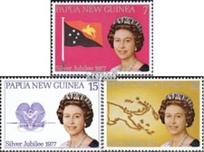 papouasie-nouvelle-guinée 321-323 (complète edition) timbres prémier jour 1977 E