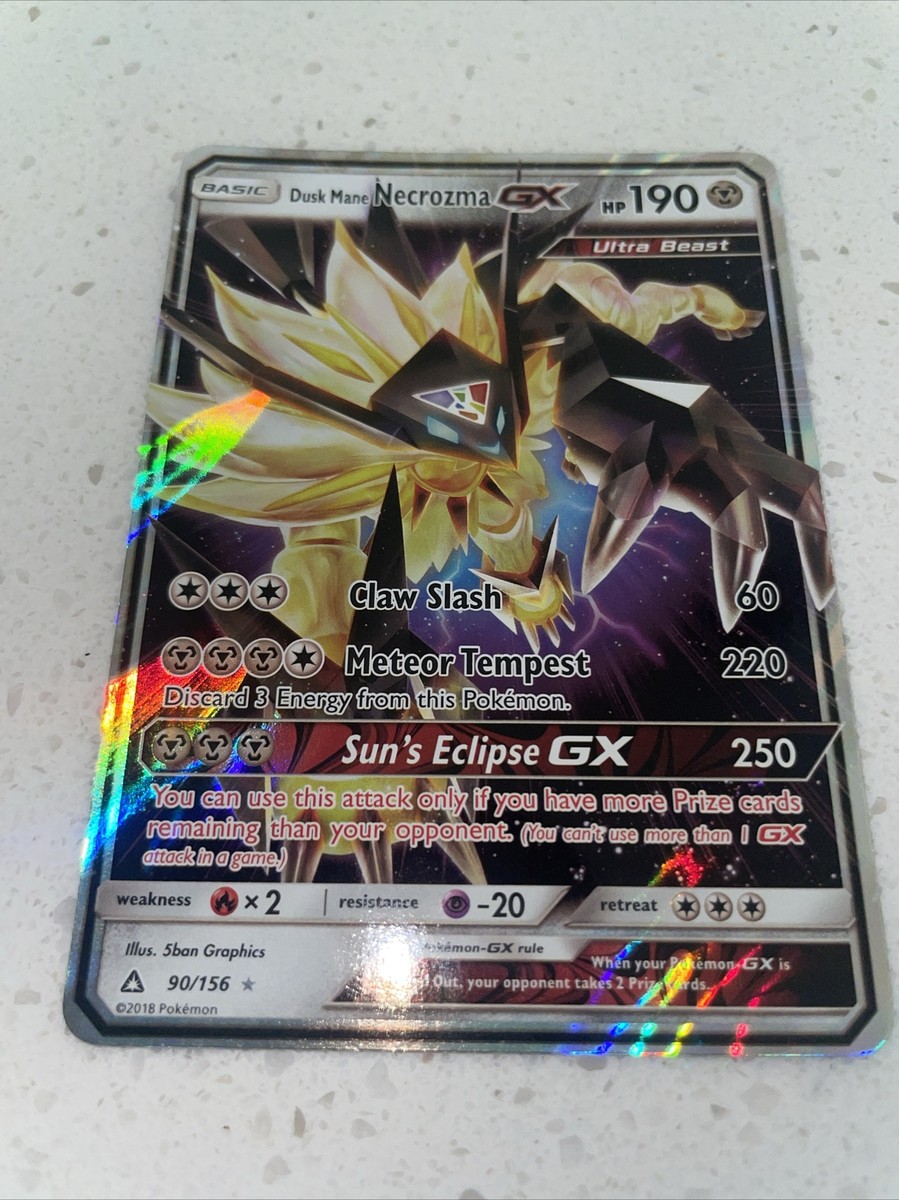 Pokémon TCG Dusk Mane Necrozma GX Ultra Prism 090/156 Holo Ultra