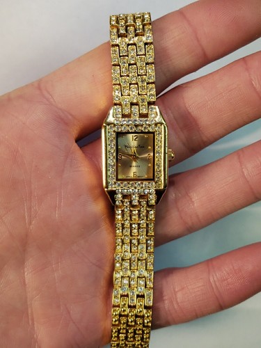Women’s Main Line Time Gold Tone & Stone-Set Watch -B1307