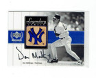 2000 Upper Deck Legends Legendary Lumber Game-Used Bat Don Mattingly