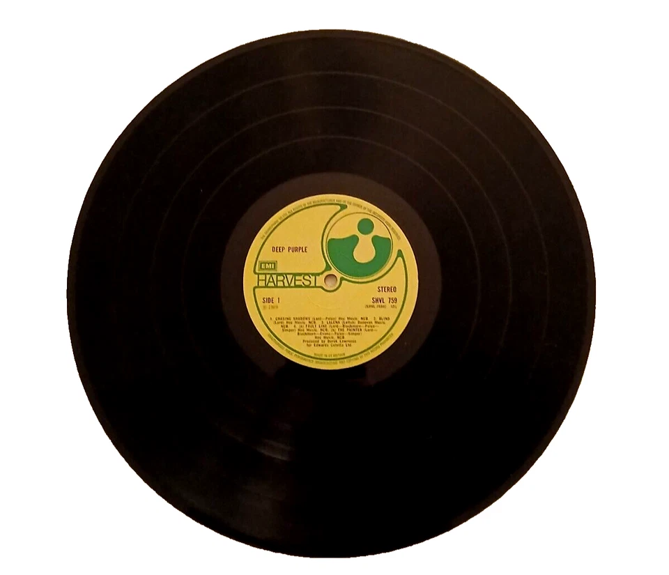 DEEP PURPLE-Deep Purple-Vinyl LP Record-SHVL 759 (UK)-Harvest Records - Image 2 of 4