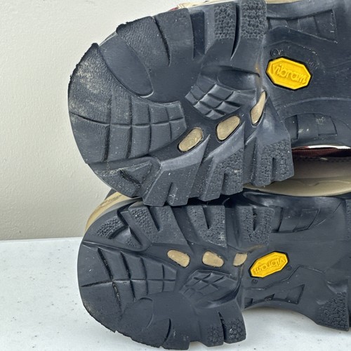 LL BEAN Women's Hiking Boots Tan Red Vibram Waterproof GoreTex Size 7.5 M *READ* - Picture 10 of 18