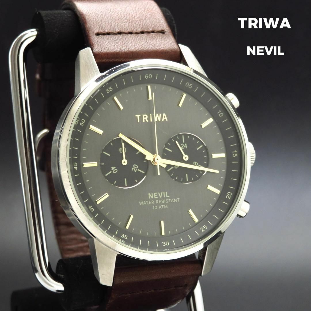 TRIWA NEVIL NEST114 Chronograph Men's Watch Smokey Working