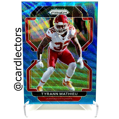 2021 Panini PRIZM Football TYRANN MATHIEU #194 Blue Wave PRIZM SP /199 CHIEFS
