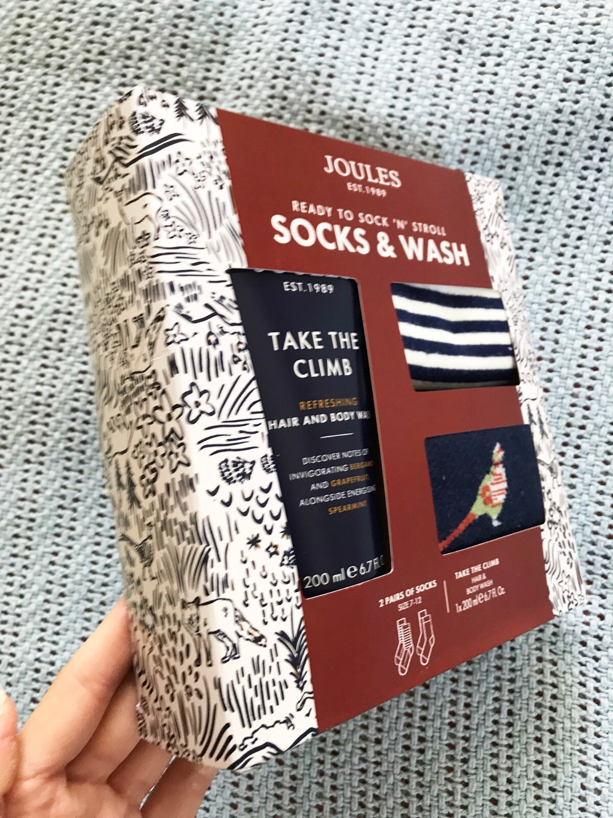 BRAND NEW Joules Socks (2 Pairs) and Body Wash Gift Set 'Ready To Sock