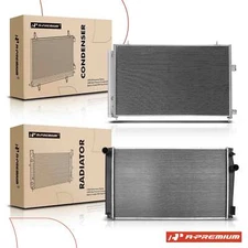 A-Premium Radiator & AC Condenser Cooling Kit for Toyota RAV4 L4 2.5L Auto Trans