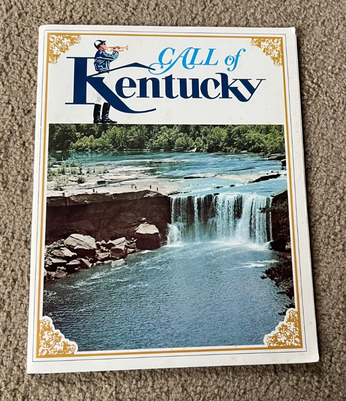 Vintage Call of Kentucky State Recreation Tourist Travel Brochure 1973
