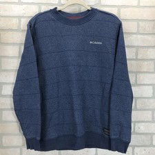 Columbia Sportswear Hart Mountain Men's M Blue Pullover Crew Neck Sweatshirt