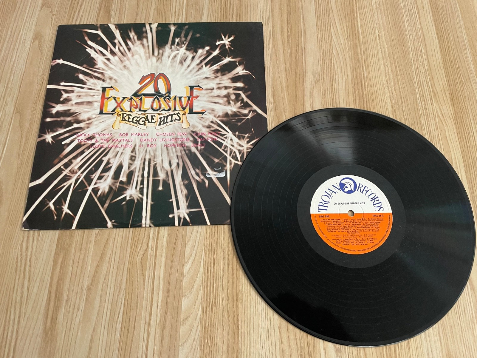 20 Explosive Reggae Hits 1974 Trojan LP Marley/Maytals/Messengers, Etc. VG+