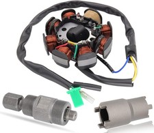 Ignition Stator Magneto AC 8 Pole 5 Wire Coil Scooter For GY6 50CC 60CC 80CC ...