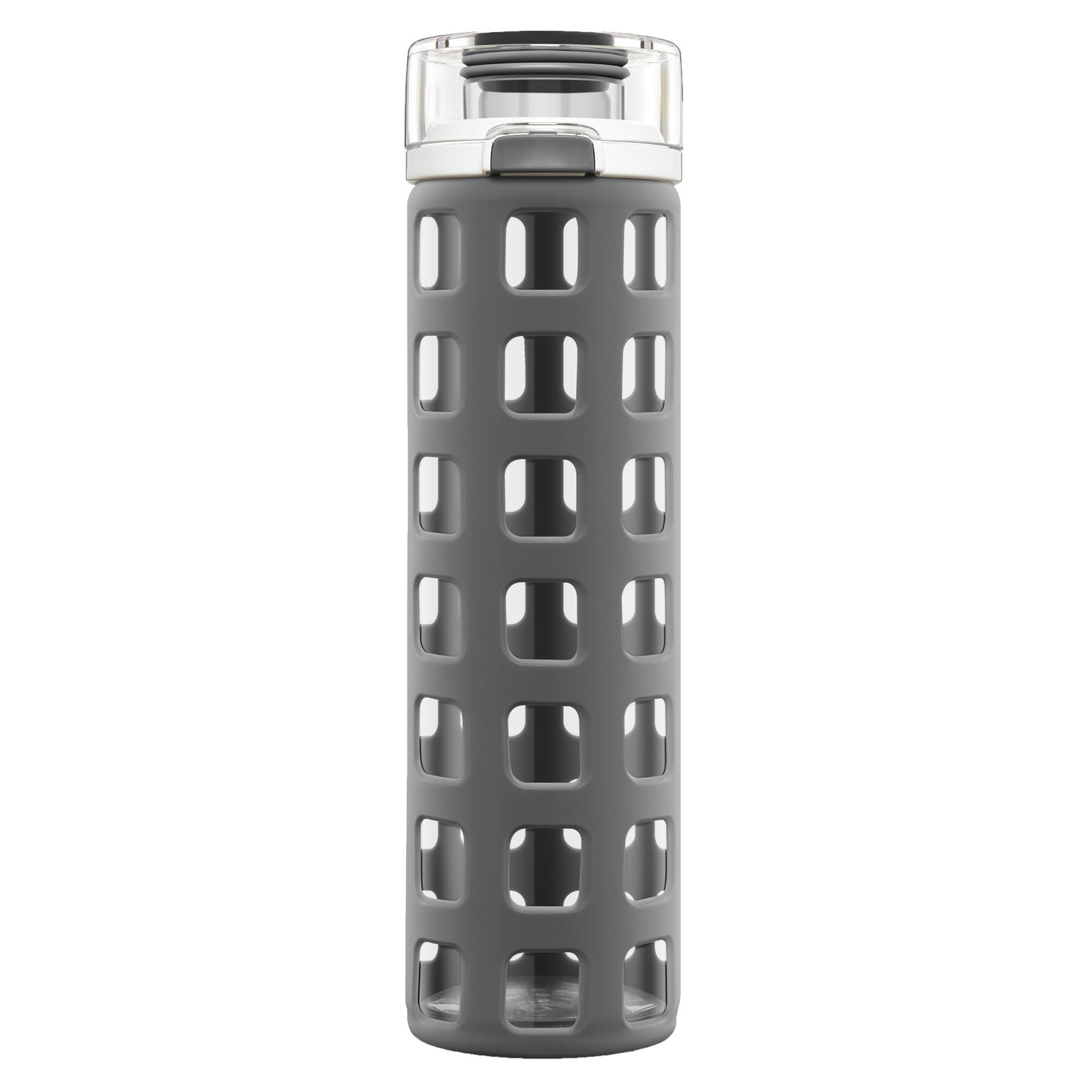 With One-touch Flip Lid, Grey , 20-ounce