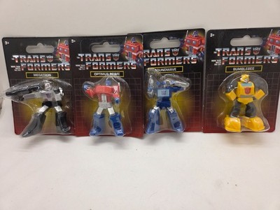 Transformers Micro Collection Mini Figures Bubble Bee Optimuus Prime Megatron