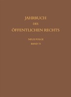 Jahrbuch Des öFfentlichen Rechts Der Gegenwart. Neue Folge Christian Walter