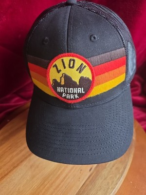 Zion National Park Collection American Needle Hat Black Patch Baseball Cap New