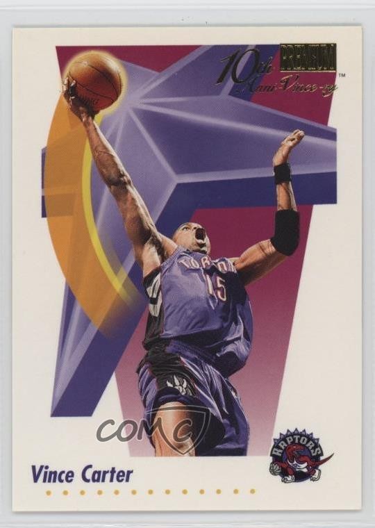 2000-01 Fleer Premium 10th Anni-Vince-ry Vince Carter #1991-1992 HOF 1p37