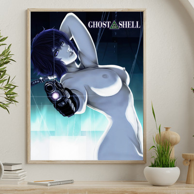 Ghost in the Shell Poster 18x24 | Anime Sci-Fi Cyberpunk Wall Art Print Decor 02