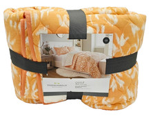 Threshold Coral Floral King Quilt   92" x 104"   Reversible Cotton Bedding