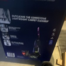 BISSELL PowerForce Upright Corded Carpet Cleaner Purple Black Lightweight