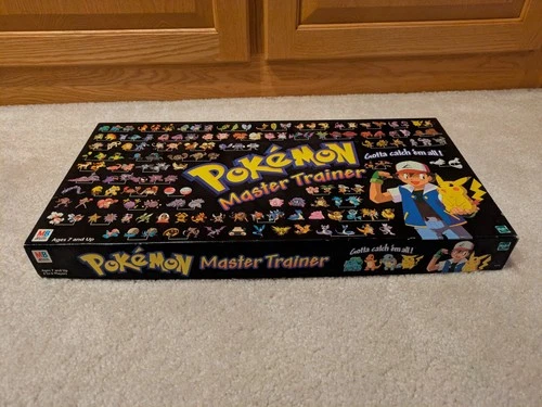 Pokemon Master Trainer Board Game 1999 - 100% Complete - Vintage