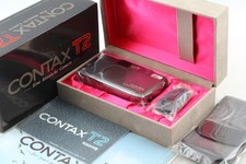 [Almost Unused in Box] Contax T2 Titan Black Point & Shoot35mm Film camera JAPAN
