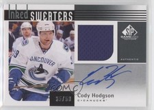 2011-12 SP Game Used Edition Inked Sweaters 35/50 Cody Hodgson #IS-CH Auto 2d8