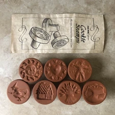 Cookie Stamps Ceramic Fall Themed Fox Run Witch Scarecrow  Autumn Craftsmen 7