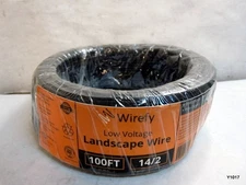 14 AWG 14/2 Pure Copper Low Voltage Landscape Wire 100ft Cable Wirefy 