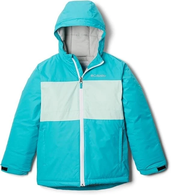 Columbia Valley Runner Windbreaker Jacket Unisex Kids Small Blue Hooded QLW657