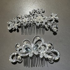 2 mal Haarschmuck Hochzeit Braut Brautschmuck Neu!