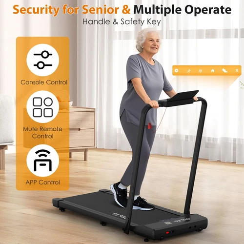 Walking Pad Laufband 120kg elektrisch Heimtrainer LED-Anzeige 12km/h für Jdqqkgn - Bild 4 von 12