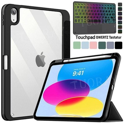 Hülle für iPad 8 9 10 11 Gen A16 Air 11 2026 Beleuchtete Touchpad Tastatur Maus