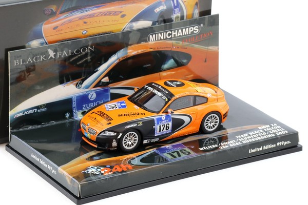 1:43 Minichamps Bmw Z4 Team Black Falcon 24H NüRburgring 2009 #176 Weijers-image