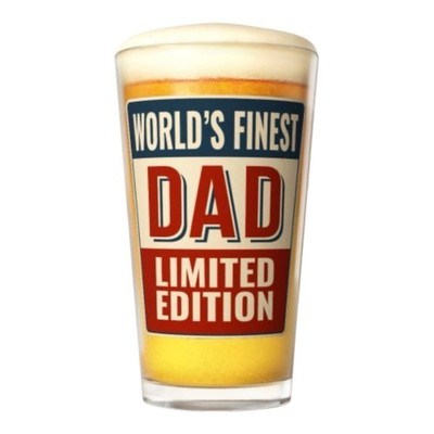 Worlds Finest Dad Limited Edition Pint Glas | Vatertag Geschenk