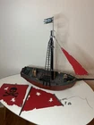 Playmobil 3174 Vintage Pirate Ship - 1991 - Red Sails