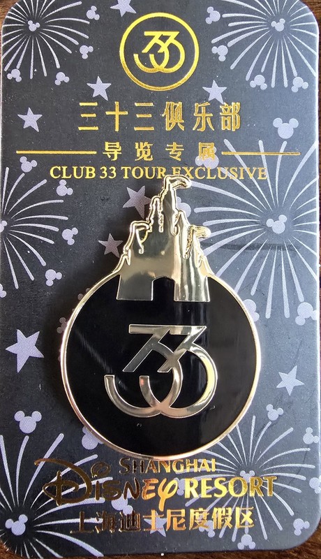 Disney Club 33 Tour EXCLUSIVE Limited Edition Pin Black Gold Castle 33 Logo