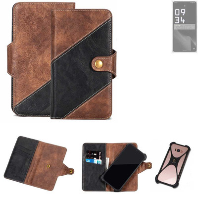 Handy Hülle für Leica Leitz Phone 2 Wallet Case Cover Smartphone Braun 