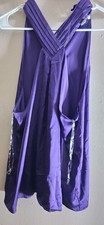 Nine West Women's Purple Silk Dress Size XL