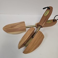 New Woodlore Men  s Combination Cedar Shoe Trees Split Toe Size M Made In USA